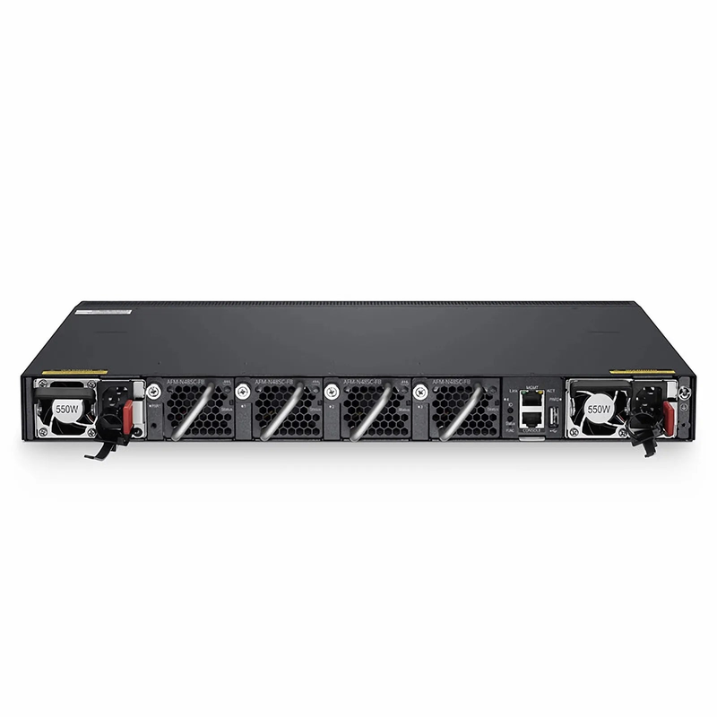 N5860-48SC, 48-Port Ethernet L3 Data Center Switch, 48 x 10Gb SFP+, with 8 x 100Gb QSFP28, Support MLAG/Stacking, Broadcom Chip, Dual AC PSUs, Front-to-Back Airflow