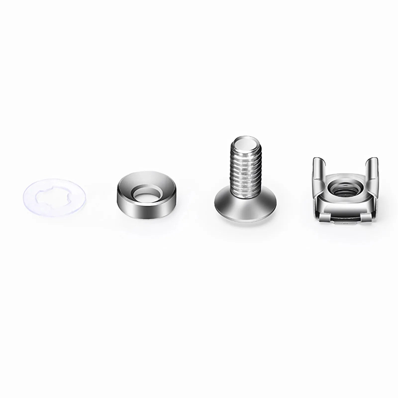 M6×16mm Model Screw and Nut, Nickel-plated, Silver, 50pcs/Pack