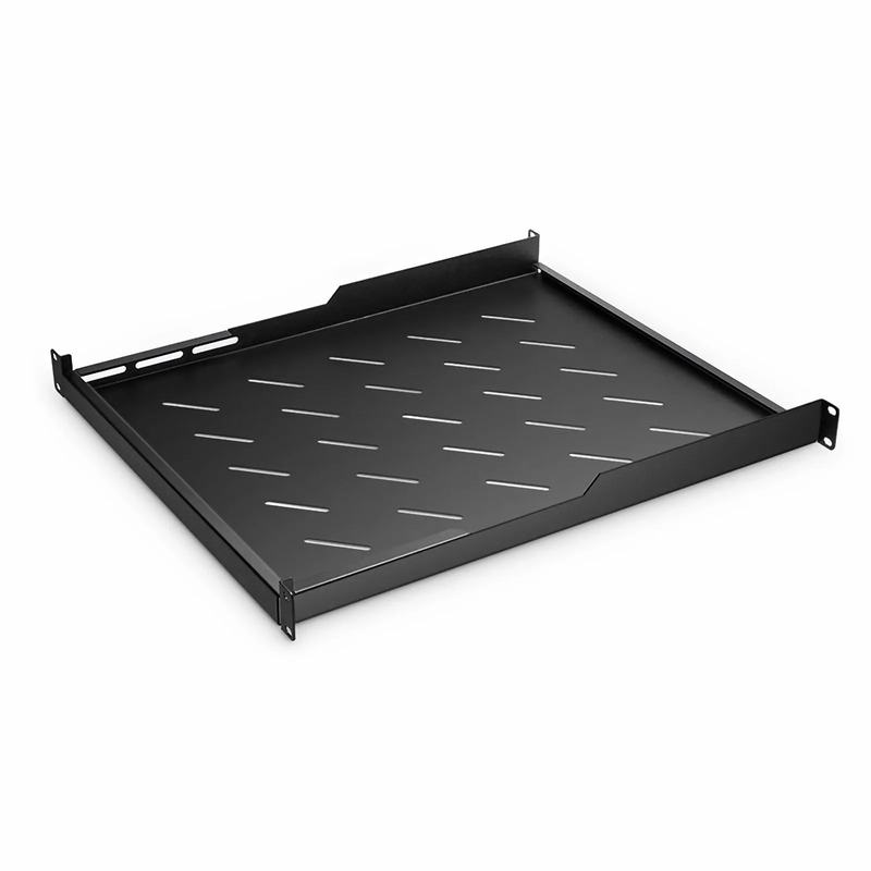 1U 19'' Vented Cantilever Fixed Shelf, SPCC, 21"(550mm) Deep, 132lbs (60kg) Capacity