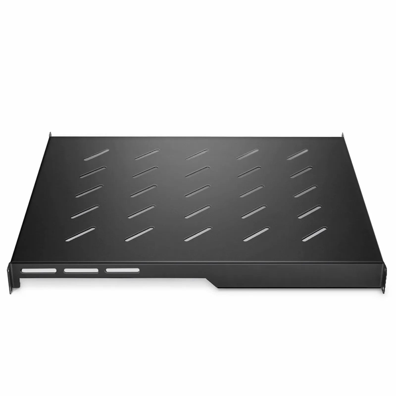 1U 19'' Vented Cantilever Fixed Shelf, SPCC, 21"(550mm) Deep, 132lbs (60kg) Capacity
