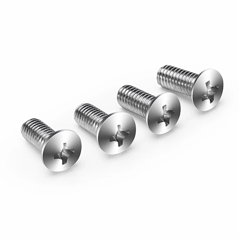 M6×20mm Screw and Nut, Nickel-plated, Silver, 50pcs/Pack
