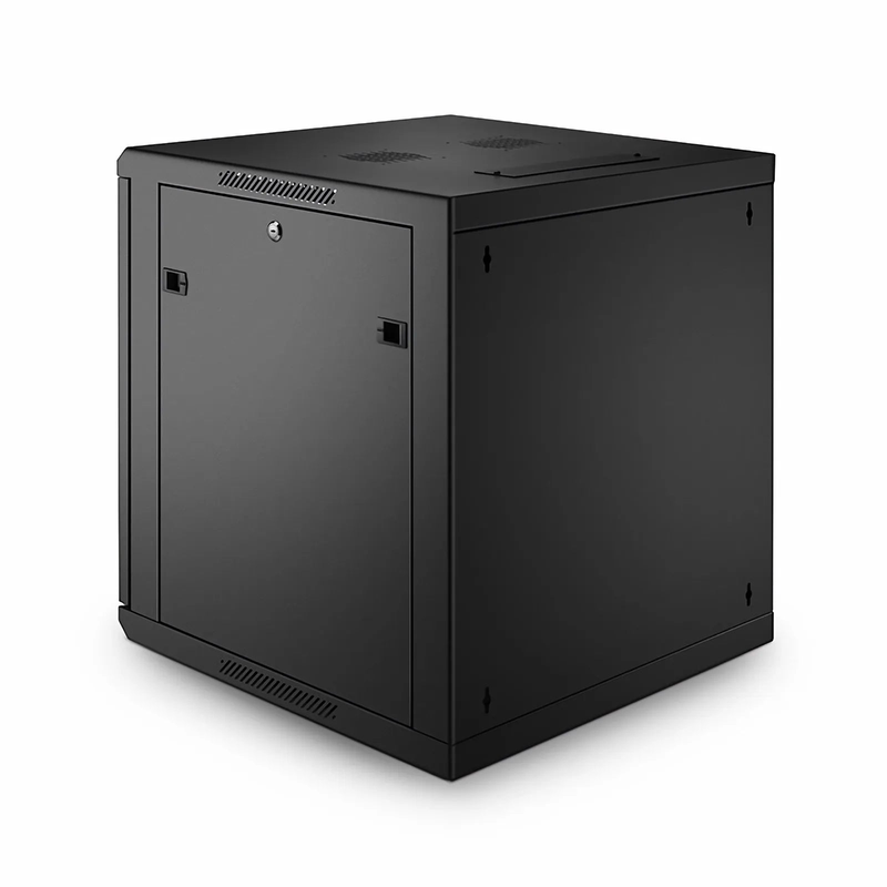 12U GW600-Series 19" 4-Rails Wall Mount Cabinet with Glass Front Door