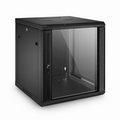 12U GW600-Series 19" 4-Rails Wall Mount Cabinet with Glass Front Door