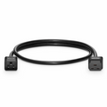 3ft (0.9m) IEC60320 C20 to IEC60320 C19 12AWG 250V/20A Power Extension Cord, Black