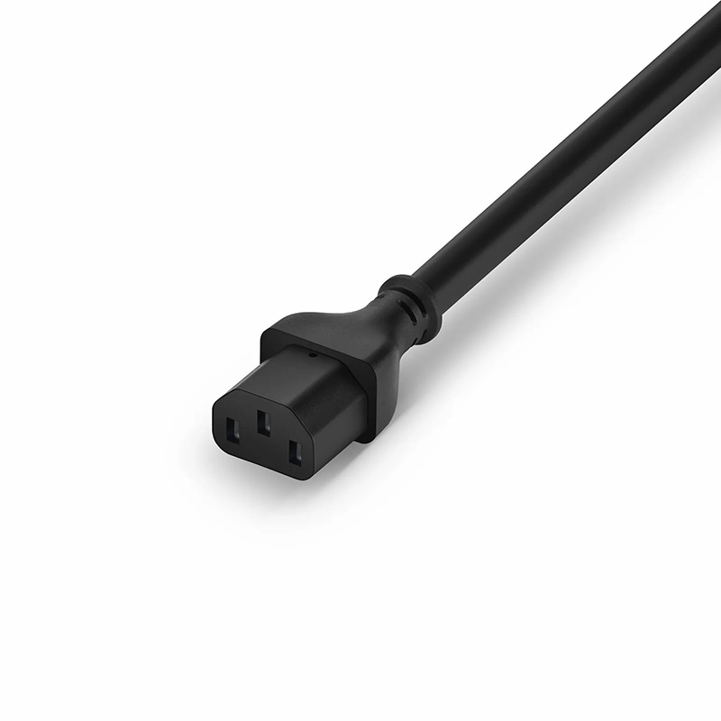10ft (3m) NEMA 5-15P to IEC60320 C13 16AWG 125V/10A Power Cord, Black