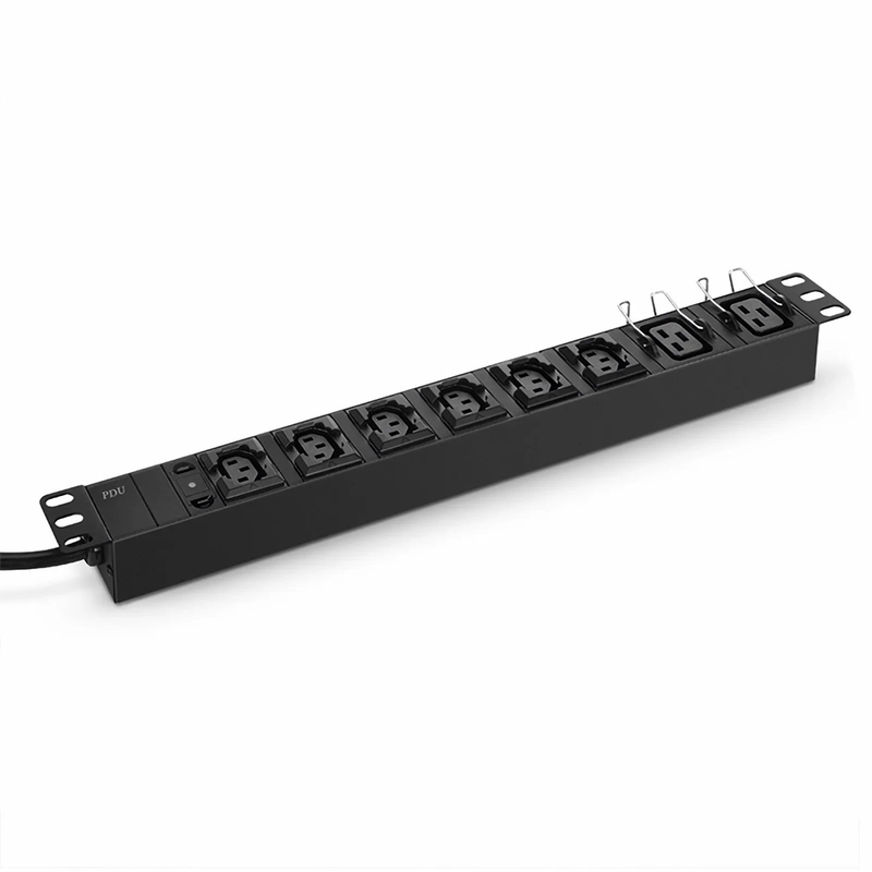 1.92kW Single-Phase 16A/120V Basic Rack PDU, 6 x C13 & 2 x C19 Outlets, IEC320 C20 Plug, 10ft Cord, 1U Rack-Mount