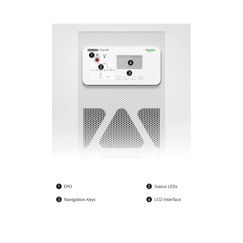 APC Easy UPS 3S, 15kVA/15kW, 208V, Hard Wire 4-wire Output (3PH+ G), Parallel up to 4UPSs