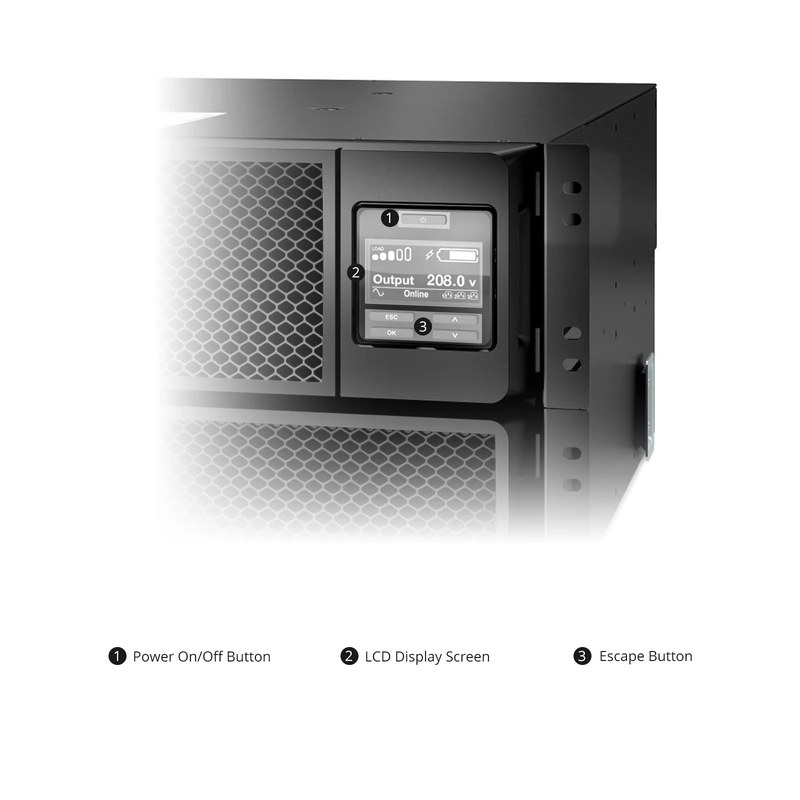 APC Smart-UPS On-line, 8kVA/8kW, 208V, 4 x L6-20R & 2 x L6-30R NEMA Outlets, Network Card & SmartSlot, 4 Replaceable Battery Modules Included, Rack 6U/Tower Convertible