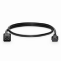 3ft (0.9m) IEC60320 C20 to IEC60320 C13 14AWG 250V/10A Power Cord, Black