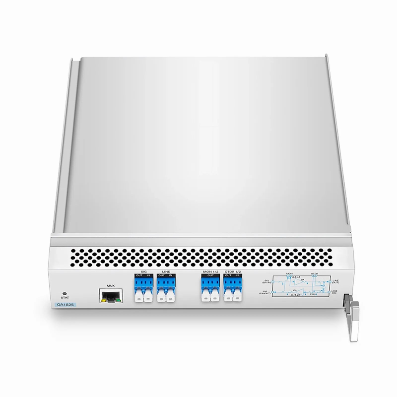 D7000 OA1825, DWDM EDFA Bidirectional Amplifier with PA 15-25dB and BA 8-18dB Gain, 21.5dBm Output for D7000 Series Managed Chassis, with Built in OSC, VOA