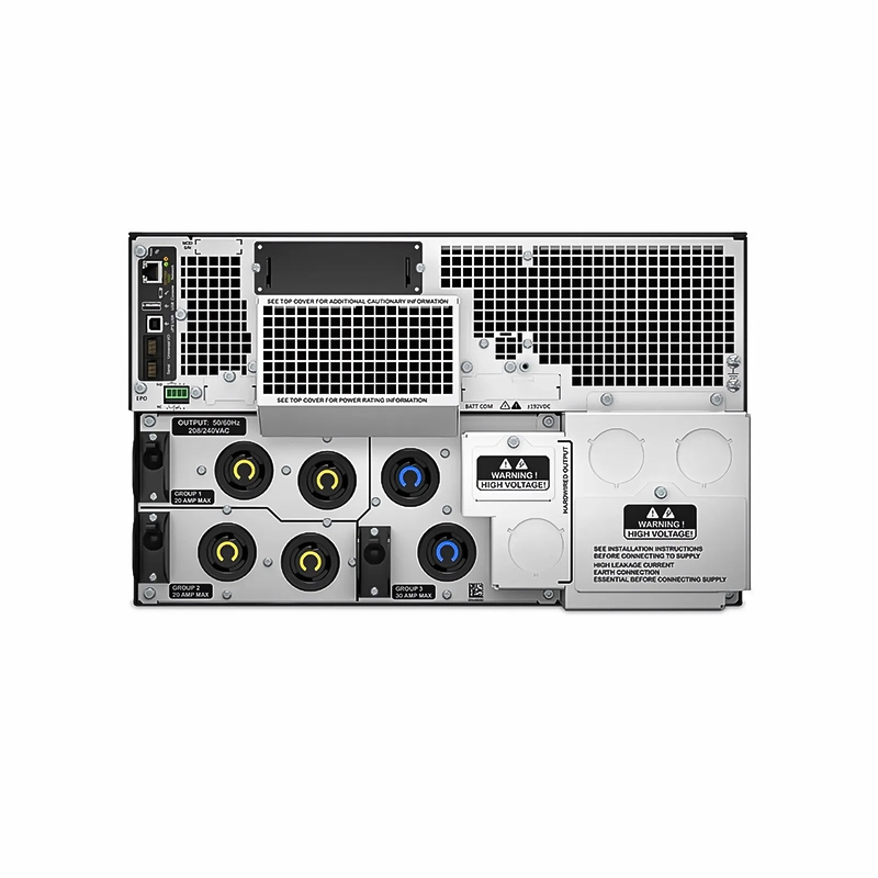 APC® Smart-UPS On-Line 10000VA/10000W Rackmount 6U UPS, 4x L6-20R+2x L6-30R NEMA Outlets, Network Card+SmartSlot and 1 Backup Battery Included