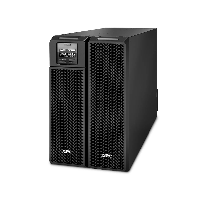 APC Smart-UPS On-line, 8kVA/8kW, 208V, 4 x L6-20R & 2 x L6-30R NEMA Outlets, Network Card & SmartSlot, 4 Replaceable Battery Modules Included, Rack 6U/Tower Convertible