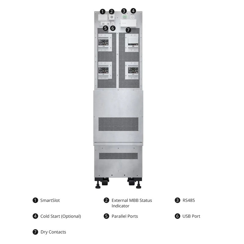 APC Easy UPS 3S, 15kVA/15kW, 208V, Hard Wire 4-wire Output (3PH+ G), Parallel up to 4UPSs