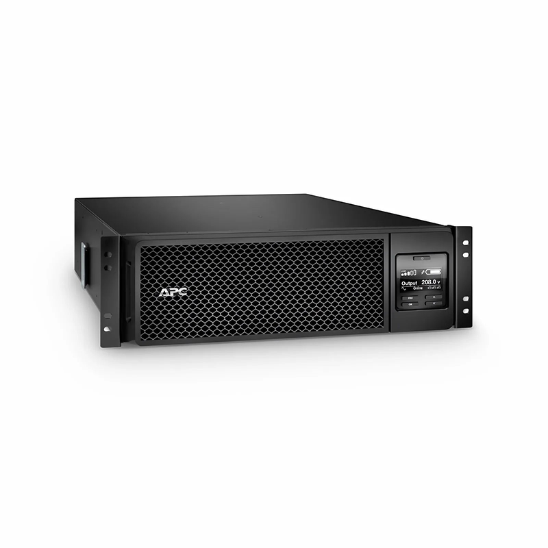 APC® Smart-UPS On-Line 5000VA Rackmount 3U UPS, 4x C13+4x C19 IEC Outlets, Network Card+SmartSlot and 3 Backup Batteries Included