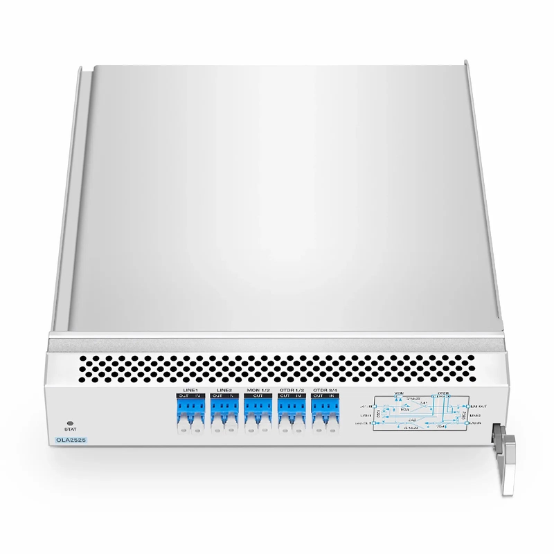 D7000 OLA2525, DWDM EDFA In-line Amplifier with Dual LA 15-25dB Gain, 21.5dBm Output for D7000 Series Managed Chassis, with Built in OSC, VOA