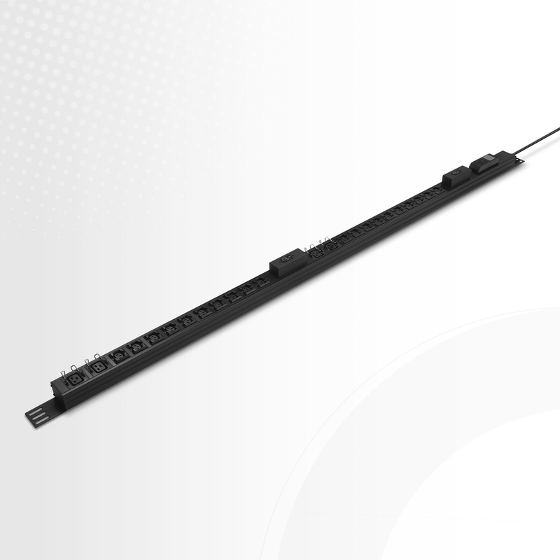 7.36kW Single-Phase 32A/230V Metered Rack PDU, 20 x C13 & 4 x C19 Outlets, IEC309 32A 2P+E Plug, 10ft Cord, 0U Vertical