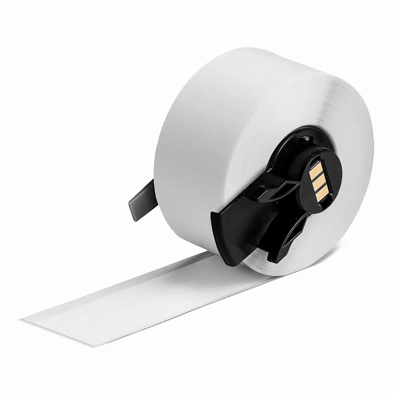 1in.W x 600in.L Panel/Surface Labels for M611 Printer, Continuous Label/Roll, Black on White