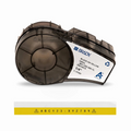 0.25in.W x 252in.L Panel/Surface Labels with Ribbon for M210 and M211 Printers, Continuous Label/Cartridge, Black on Yellow