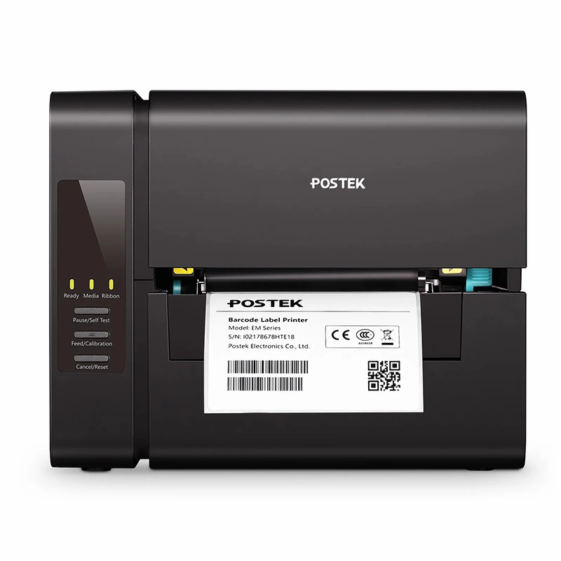 Postek E300i Commercial Label Printer with HEAT™, 4.5" Color LCD Touch Screen, 300dpi, 4ips Print Speed