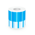 1.02in.W x 3.31in.L Printable P-Flag Label, PET, Reel, Blue, 500Labels/Roll