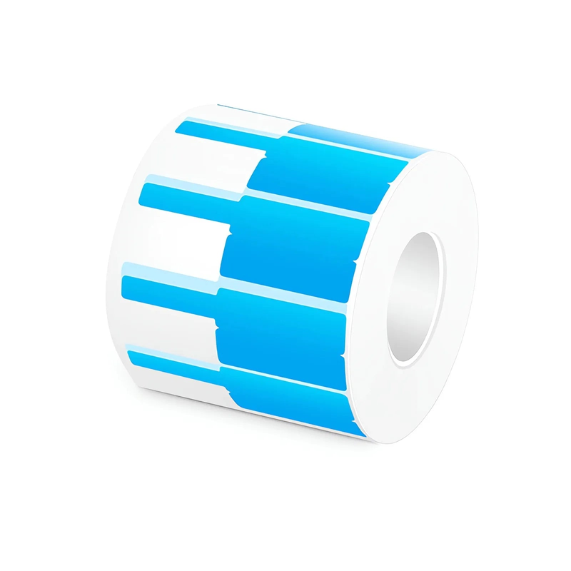 0.94in.W x 2.75in.L Printable P-Flag Label, PET, Reel, Blue, 500Labels/Roll