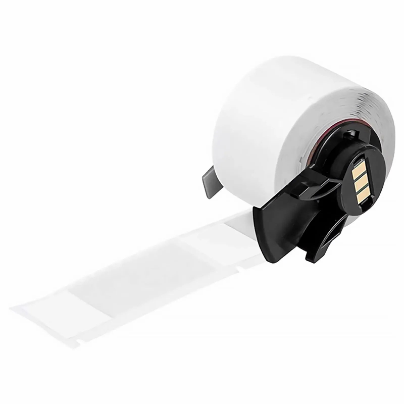 2.5in.H x 1in.W Self-laminating Labels for M611 Printer, 100 Labels/Roll, Black on White