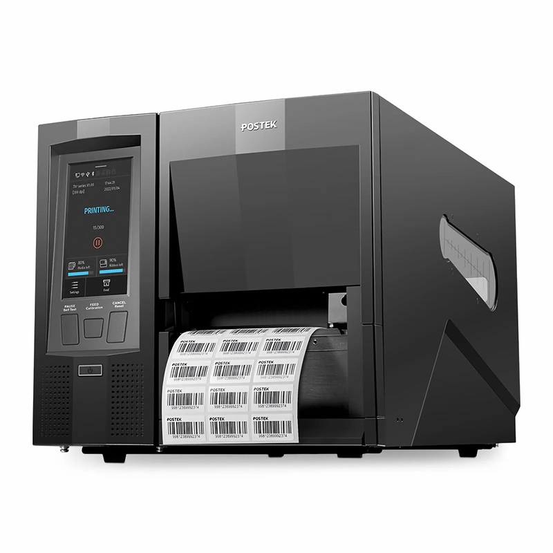 Postek TX6 EXP Industrial Label Printer with HEAT™, 4.5" Color LCD Touch Screen, 600dpi, 6ips Print Speed