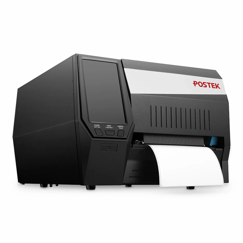 Postek GX6 Industrial Label Printer with HEAT™, 4.5" Color LCD Touch Screen, 600dpi, 5ips Print Speed
