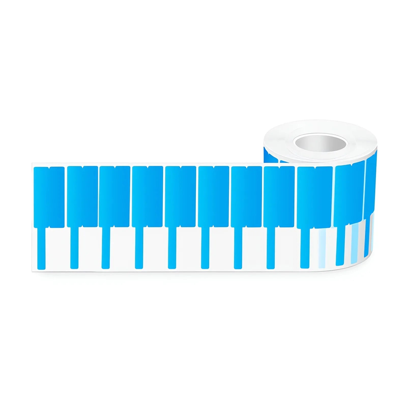 1.02in.W x 3.31in.L Printable P-Flag Label, PET, Reel, Blue, 500Labels/Roll