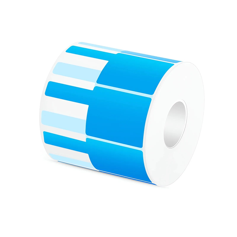 1.57in.W x 3.54in.L Printable P-Flag Label, PET, Reel, Blue, 500Labels/Roll