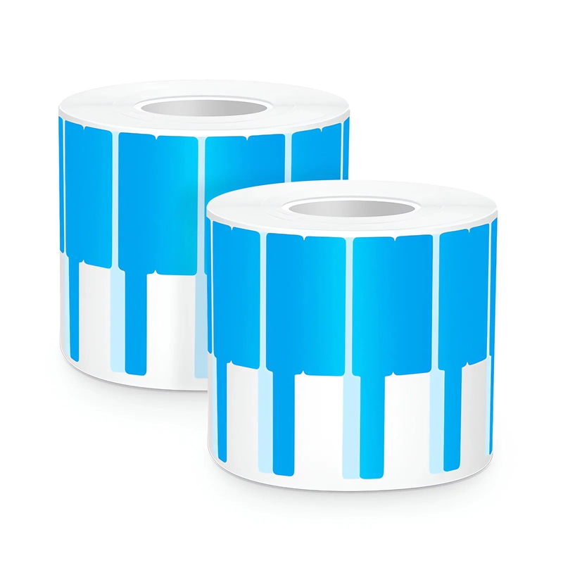 0.94in.W x 2.75in.L Printable P-Flag Label, PET, Reel, Blue, 500Labels/Roll