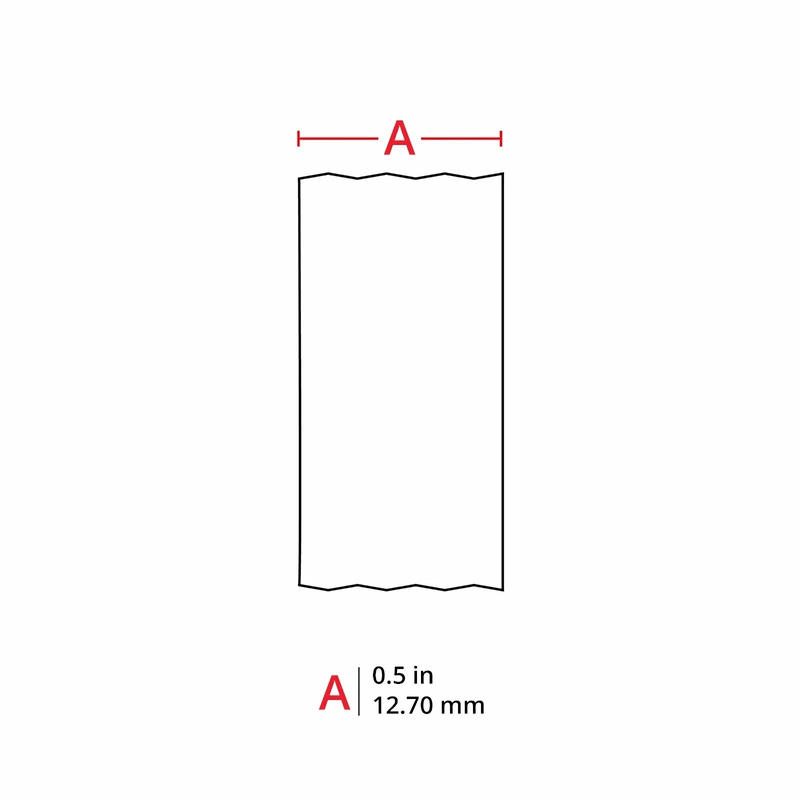 0.5in.W x 252in.L Panel/Surface Labels with Ribbon for M210 and M211 Printers, Continuous Label/Cartridge, Black on Yellow