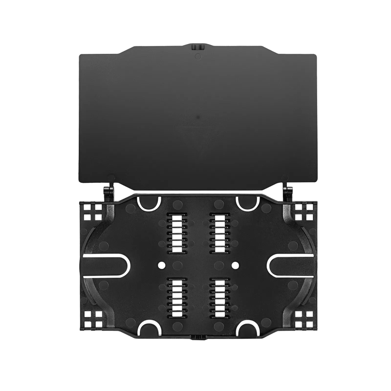 24 Fibers Fusion Splice Tray for Heat-Shrink Fusion Splices, 0.39" x 5.91" x 3.86", Suitable for FS-S024-4I4O-6-24F