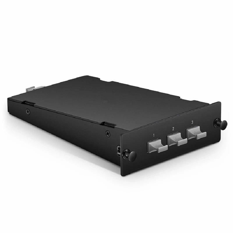 FHD™ LC Splice Cassette with Pigtails, 24 Fibers OS2 Single Mode,12 x LC UPC Duplex (Blue), 0.3dB Max.