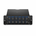 FHD™ MTP®-SC Cassette, OS2 Single Mode, Type A, 12 Fibers, MTP®-12 (Male) to 6 x SC Duplex (Blue), 0.35dB Max.