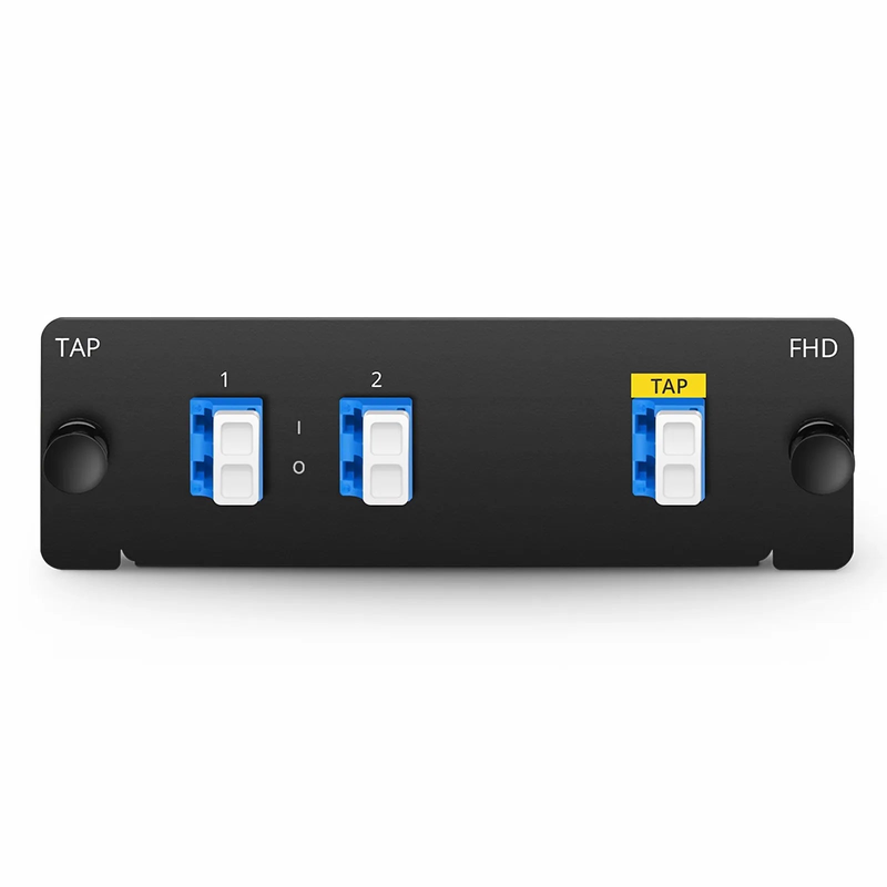 FHD™ LC TAP Cassette, OS2 Single Mode, 2 x LC Duplex Live Ports, LC Duplex TAP Port, 50/50 Split Ratio (Live/TAP), 1/10/40/100G