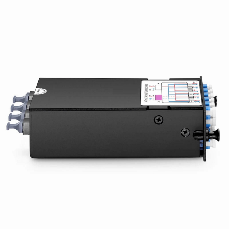 FHD™ MTP®-LC TAP Cassette, OM4 Multimode, 6 x LC Duplex Live Ports, MTP®-12 Male Live Port, MTP®-12 Male TAP Port, 50/50 Split Ratio (Live/TAP), 10/40/100G