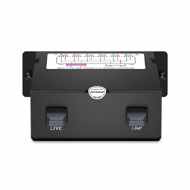 FHD™ MTP®-LC TAP Cassette, OM4 Multimode, 4 x LC Duplex Live Ports, MTP®-8 Male Live Port, MTP®-8 Male TAP Port, 50/50 Split Ratio (Live/TAP), 10/40/100G