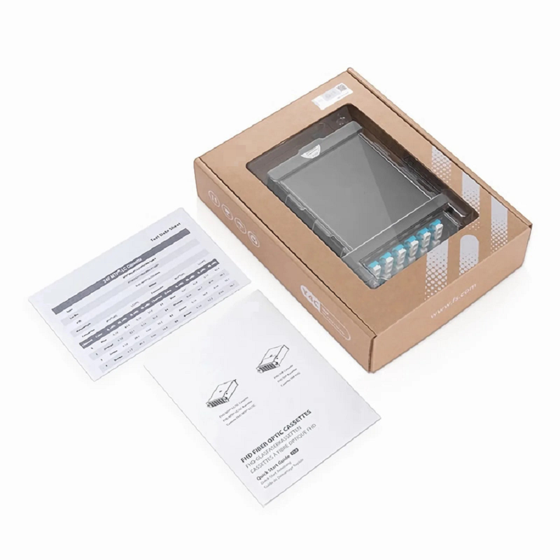 FHD™ MTP®-LC Cassette, OM5 Multimode, Type A, 24 Fibers, 2 x MTP®-12 (Male) to 12 x LC Duplex, 0.35dB Max.