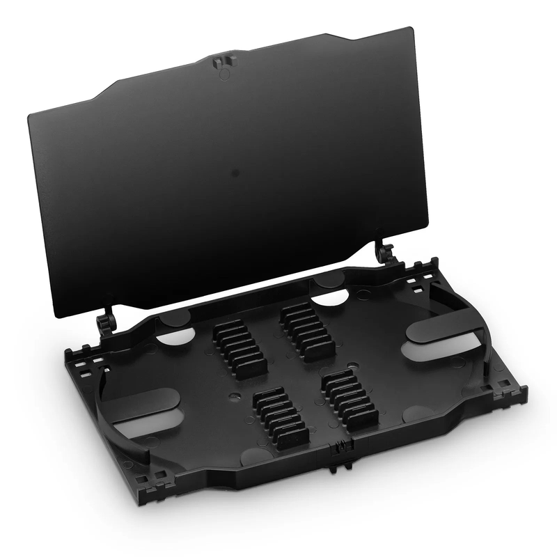 24 Fibers Fusion Splice Tray for Heat-Shrink Fusion Splices, 0.39" x 5.91" x 3.86", Suitable for FS-S024-4I4O-6-24F