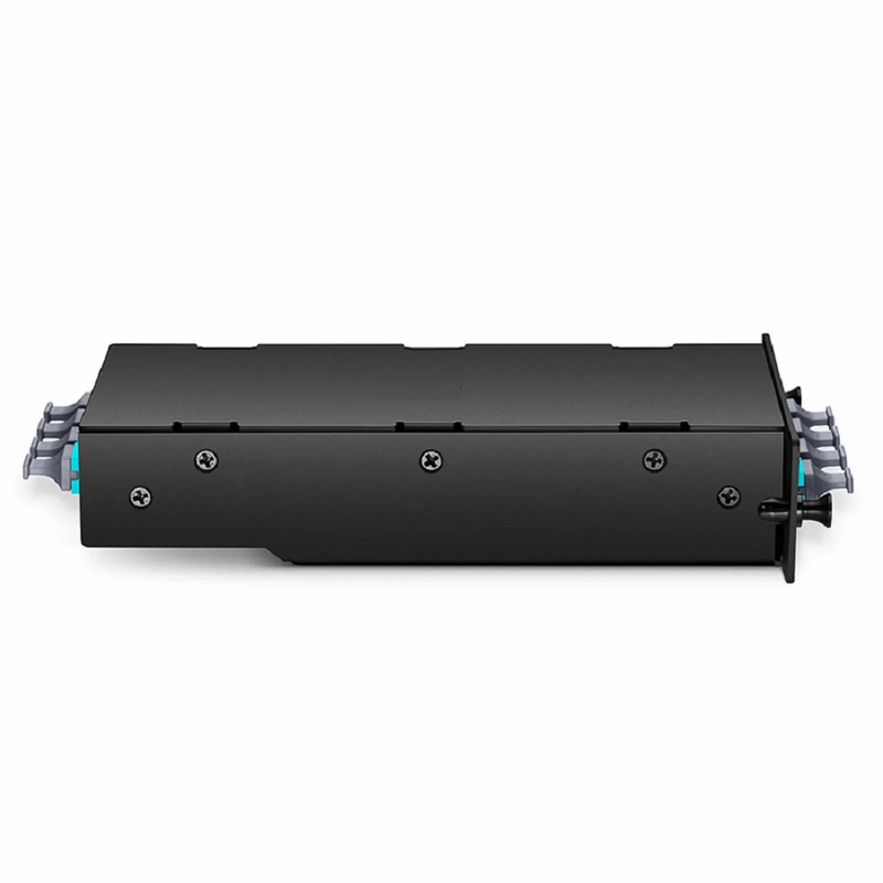 FHD™ 4 x MTP®-8 Mesh Cassette, 32 Fibers OM4 Multimode, Universal, 4 x 8F MTP® to 4 x 8F MTP® (Aqua), 0.35dB Max.