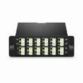 FHD™ MTP®-LC Cassette, OM5 Multimode, Type A, 24 Fibers, 2 x MTP®-12 (Male) to 12 x LC Duplex, 0.35dB Max.