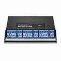 FHZ™ MTP®-LC Cassette, OM4 Multimode, Universal, 36 Fibers, 3 x MTP®-12 (Male) to 6 x LC Duplex and 6 x LC Quad (Aqua), 0.35dB Max.