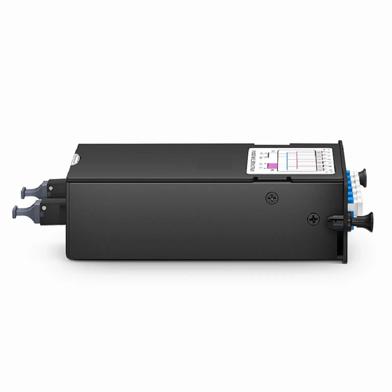 FHD™ MTP®-LC TAP Cassette, OS2 Single Mode, 6 x LC Duplex Live Ports, MTP®-12 Male Live Port, MTP®-12 Male TAP Port, 50/50 Split Ratio (Live/TAP), 10/40/100G