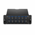 FHD™ MTP®-SC Cassette, OS2 Single Mode, Type A, 12 Fibers, MTP®-12 (Male) to 6 x SC Duplex (Blue), 0.35dB Max.
