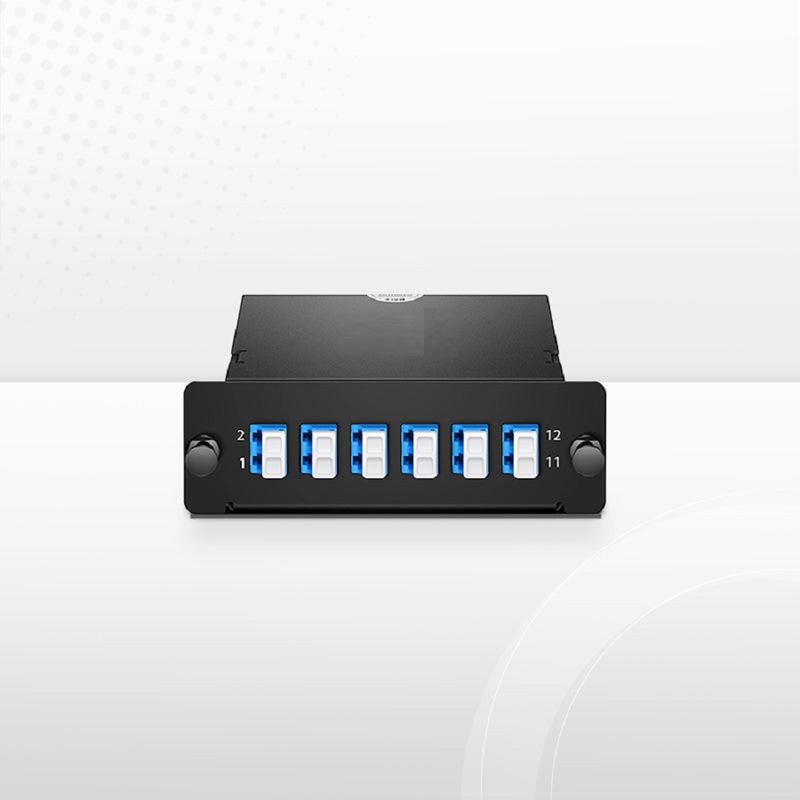 FHD™ MTP®-LC Cassette, OM5 Multimode, Type A, 12 Fibers, MTP®-12 (Male) to 6 x LC Duplex, 0.35dB Max.