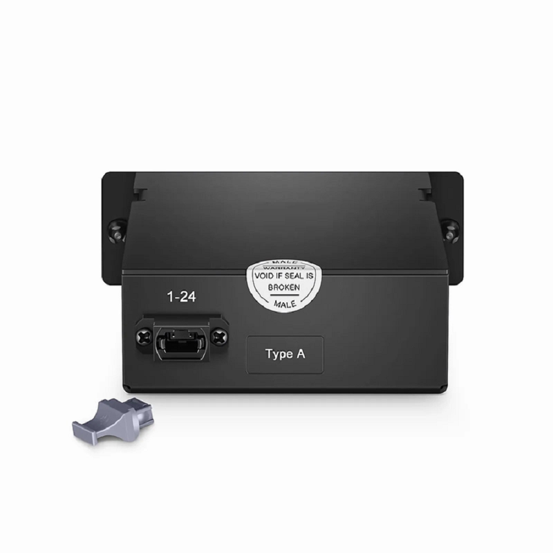 FHD™ MTP®-LC Cassette, OM4 Multimode, Type AF, 24 Fibers, MTP®-24 (Male) to 12 x LC Duplex (Aqua), 0.35dB Max.