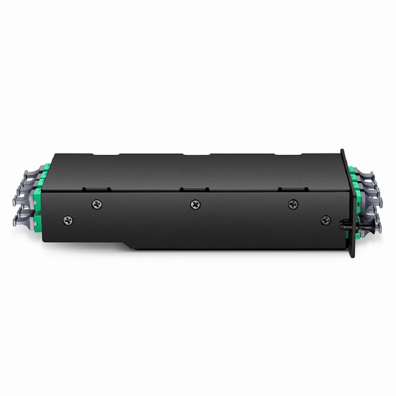 FHD™ 4 x MTP®-8 Mesh Cassette, 32 Fibers OS2 Single Mode, Universal, 4 x 8F MTP® to 4 x 8F MTP® (Green), 0.35dB Max.