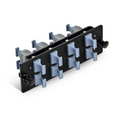 FHD™ Fiber Adapter Panel, OM3/OM4, 8 x MTP®-8/12/24 Key Up to Key Up (Charcoal Gray) Adapter, Type B