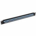 FHU™ 1U 19'' Fiber Adapter Panel, 96 Fibers OS2 Single Mode, 48 x LC UPC Duplex (Blue) Adapter, Ceramic Sleeve